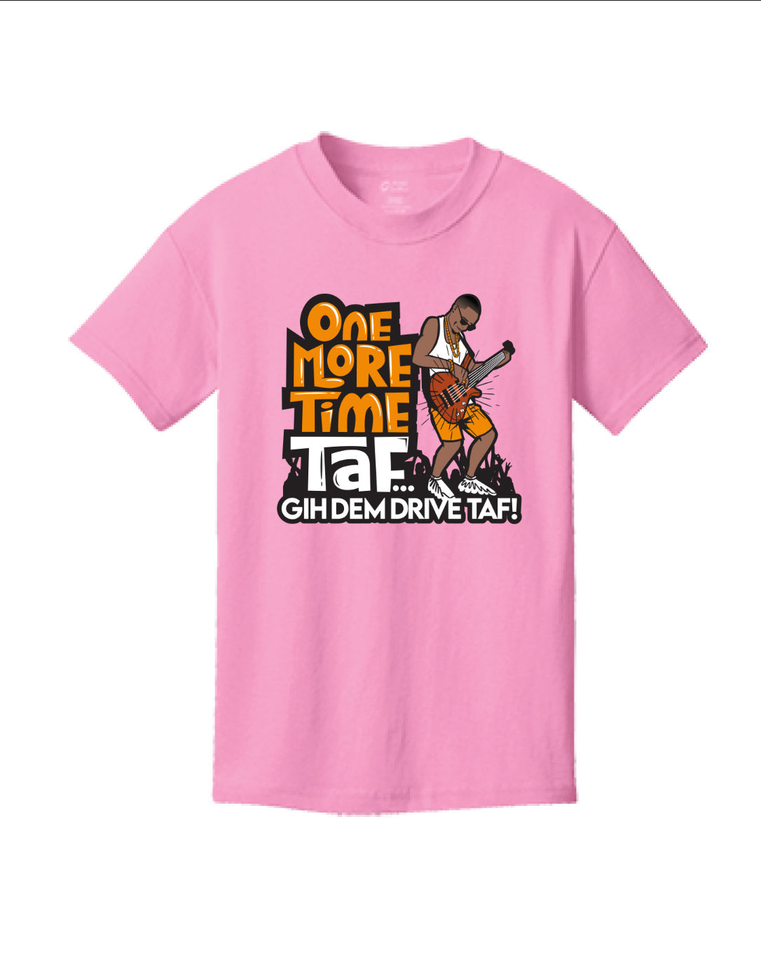 One More Time Taf Youth Short Sleeve Tee (Pink)